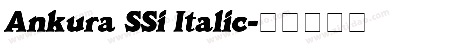 Ankura SSi Italic字体转换
